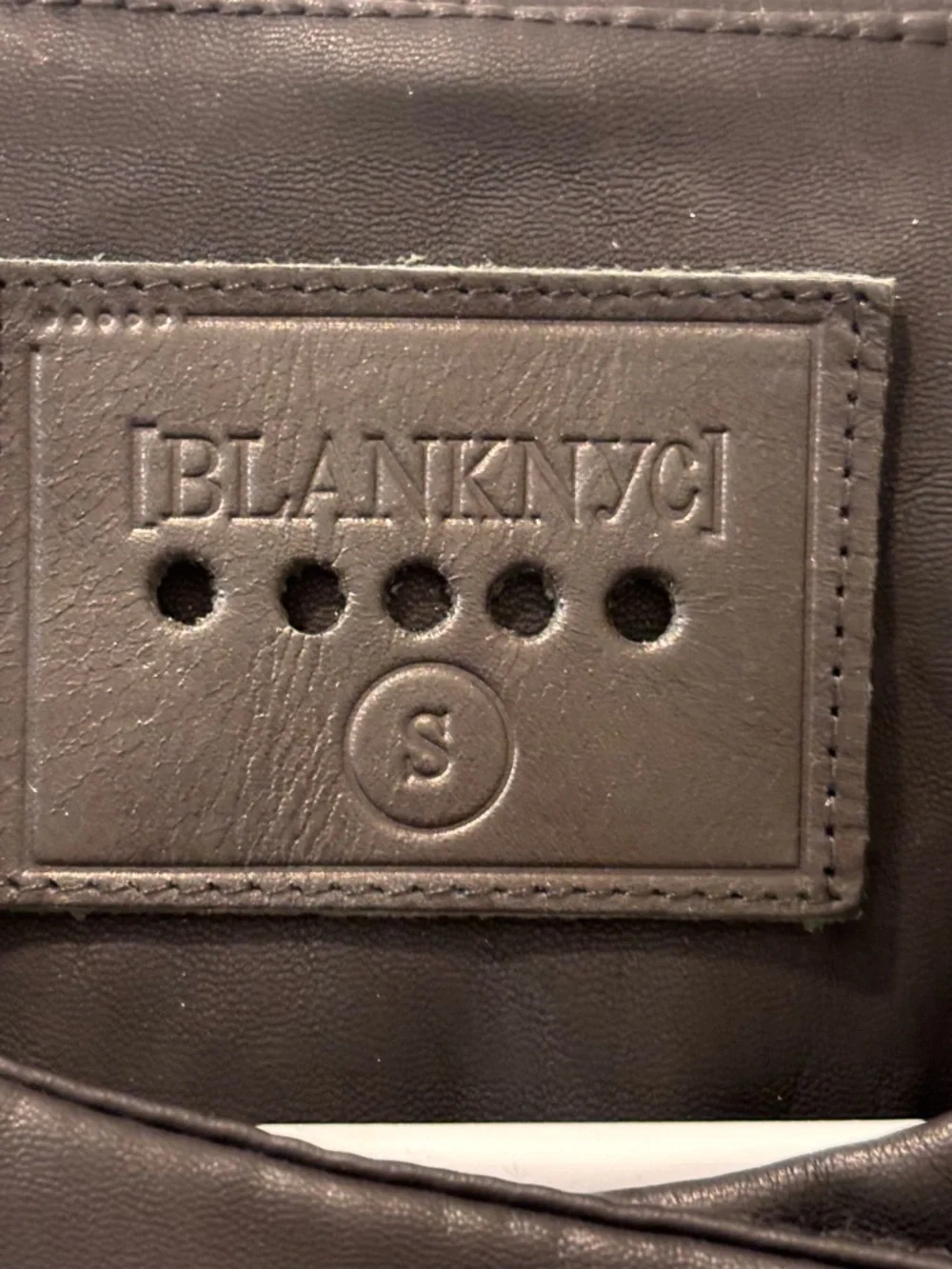 Blank NYC‎ Black Leather Asymmetrical Moto Jacket